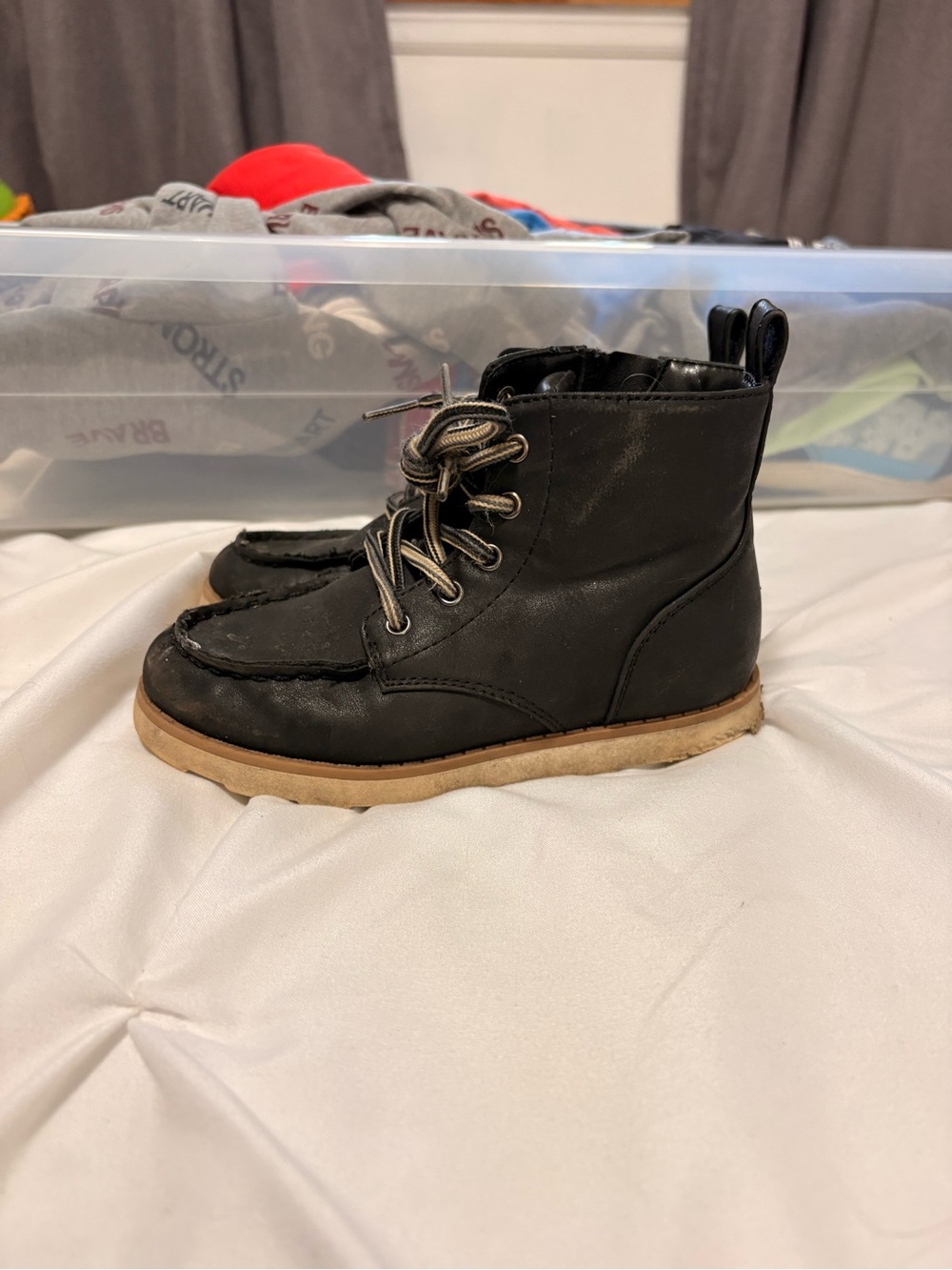 Kids Cat & Jack Black Ankle Boots